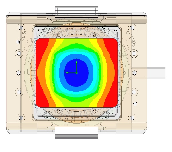 Thermal simulation of package surface temperature